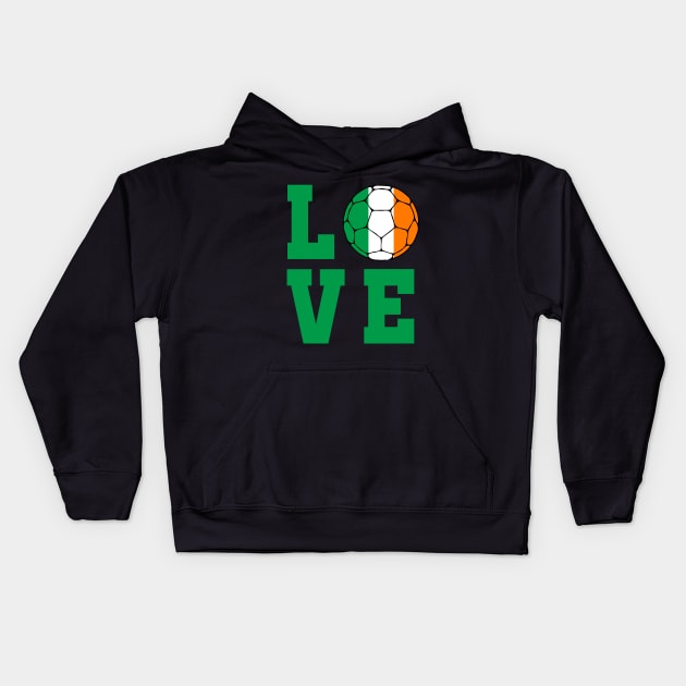 Ireland Football Kids Hoodie by footballomatic